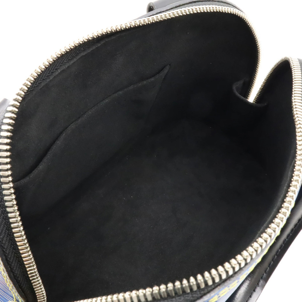 LOUIS VUITTON Epi Denim Alma Handbag Bag Shoulder Blue Black - Picture 6 of 8